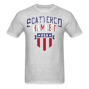 4th of July Scattered Hamlet T-Shirt - heather gray