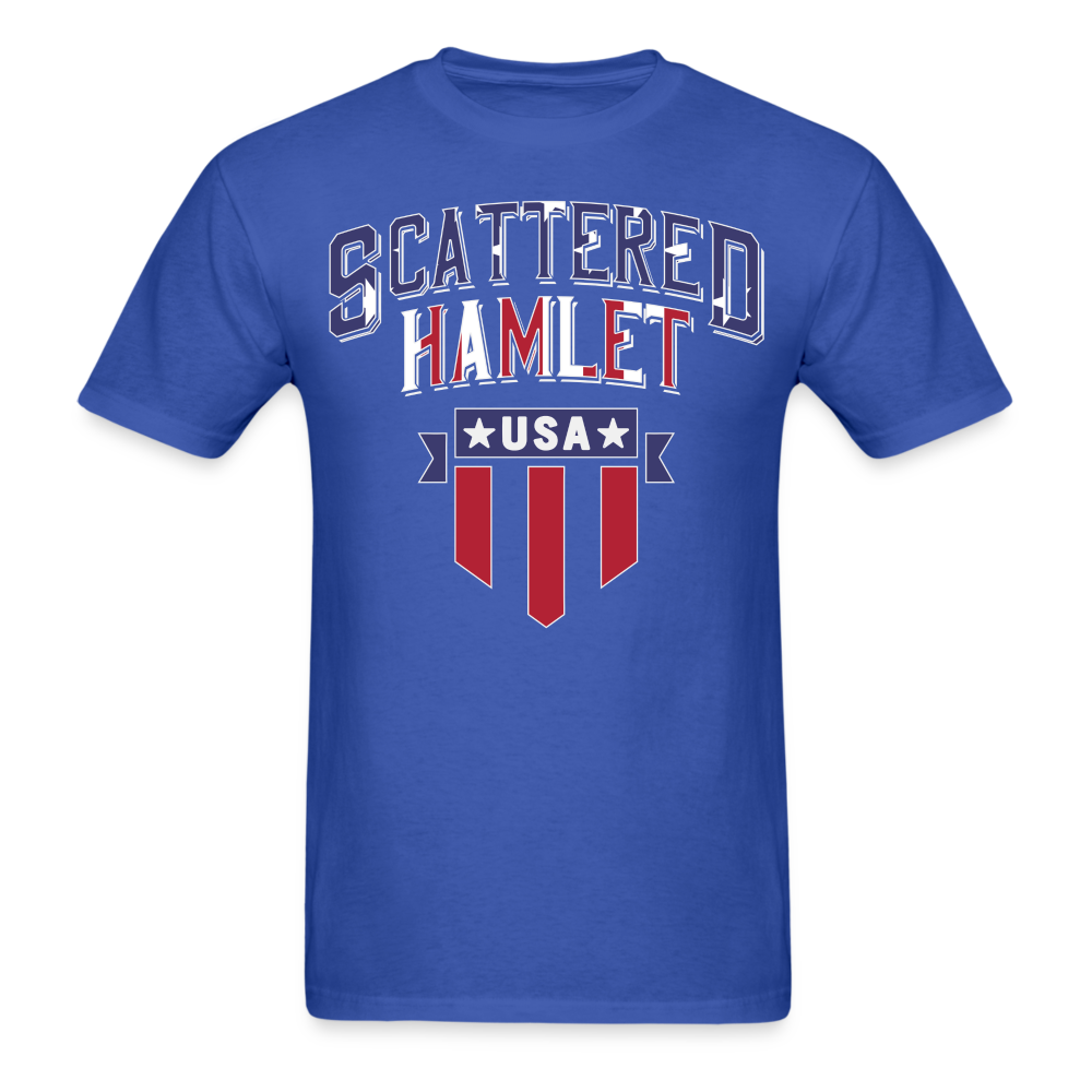 4th of July Scattered Hamlet T-Shirt - royal blue